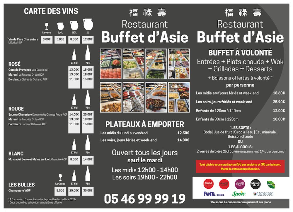 Buffet d'Asie - Menu Image 1